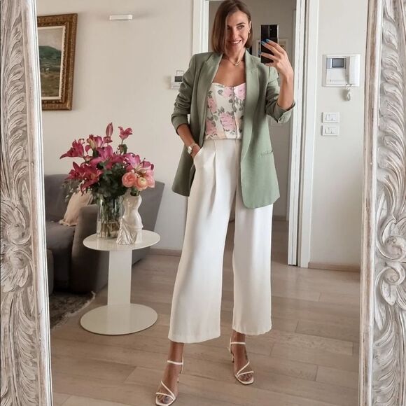 ZARA FLORAL CORSET TOP - Picture 9 of 16